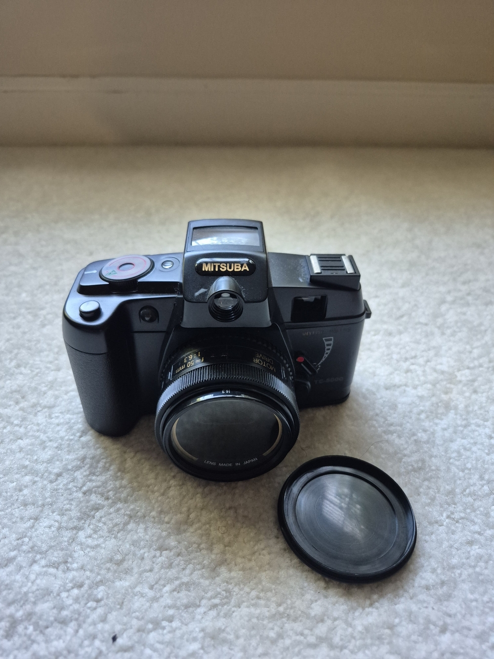 Black SLR Camera with Lens - Black